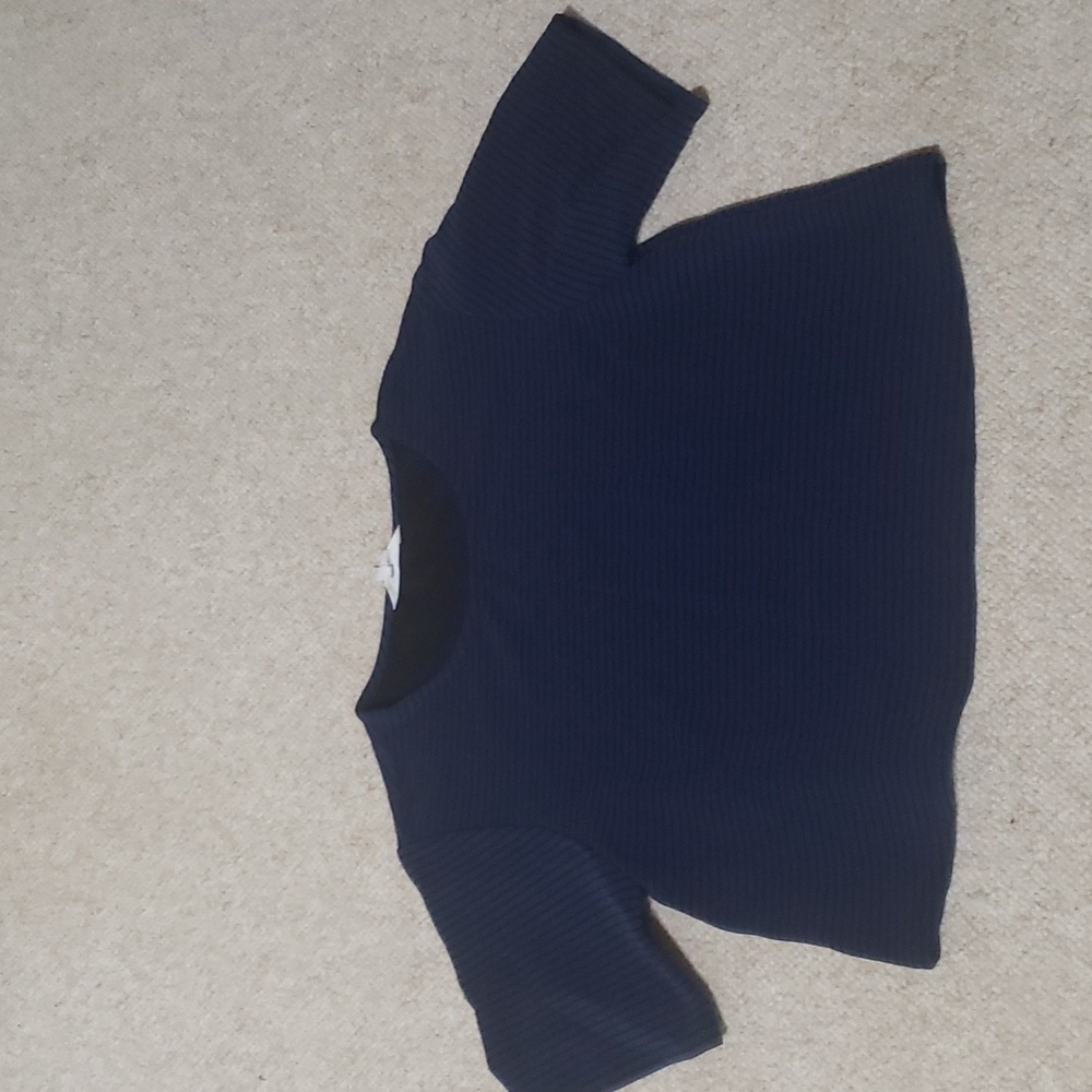 BCBGeneration blue and Black striped top